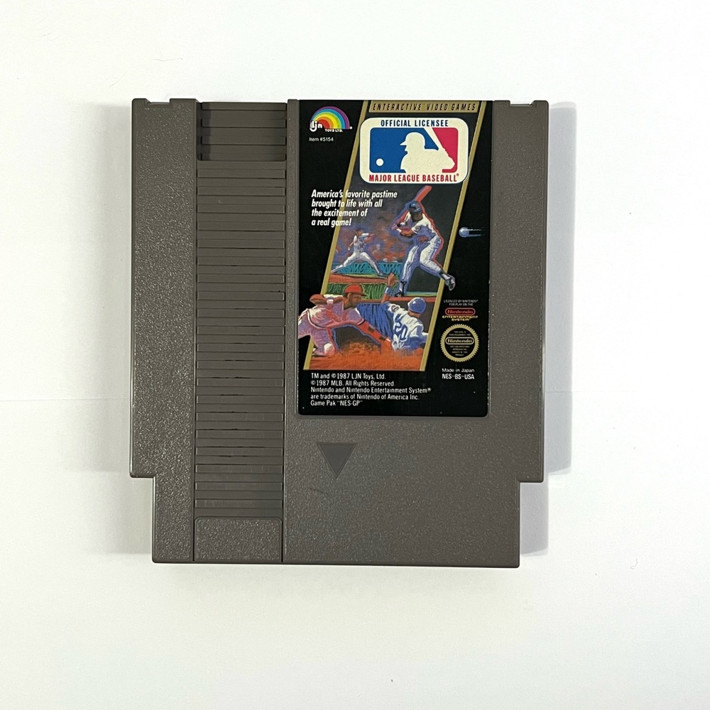 Major League Baseball MLB (Nintendo NES, 1987) Cart Only & Tested